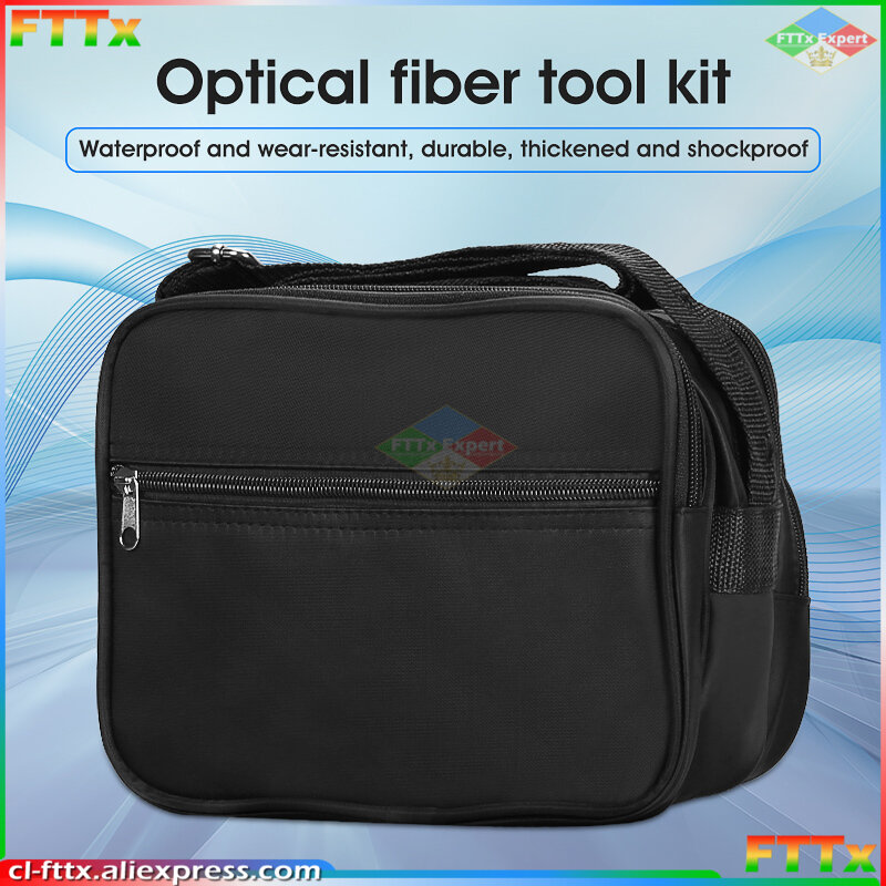 Hohe qualität FTTH Optical Fiber tool kit tasche für VFL power meter 23cmX16cmX19cm Kostenloser versand FTTH Optical Fiber tool kit tasche