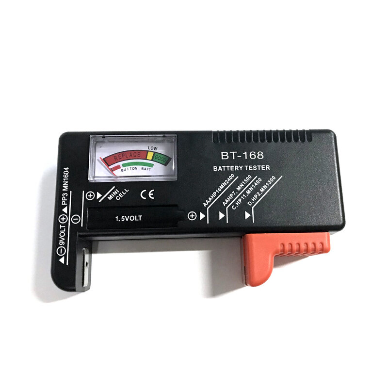 Herramientas de diagnóstico de capacitancia de batería Digital, probador de batería con pantalla LCD, comprobación de pila de botón AAA AA, probador Universal, medidores de voltaje