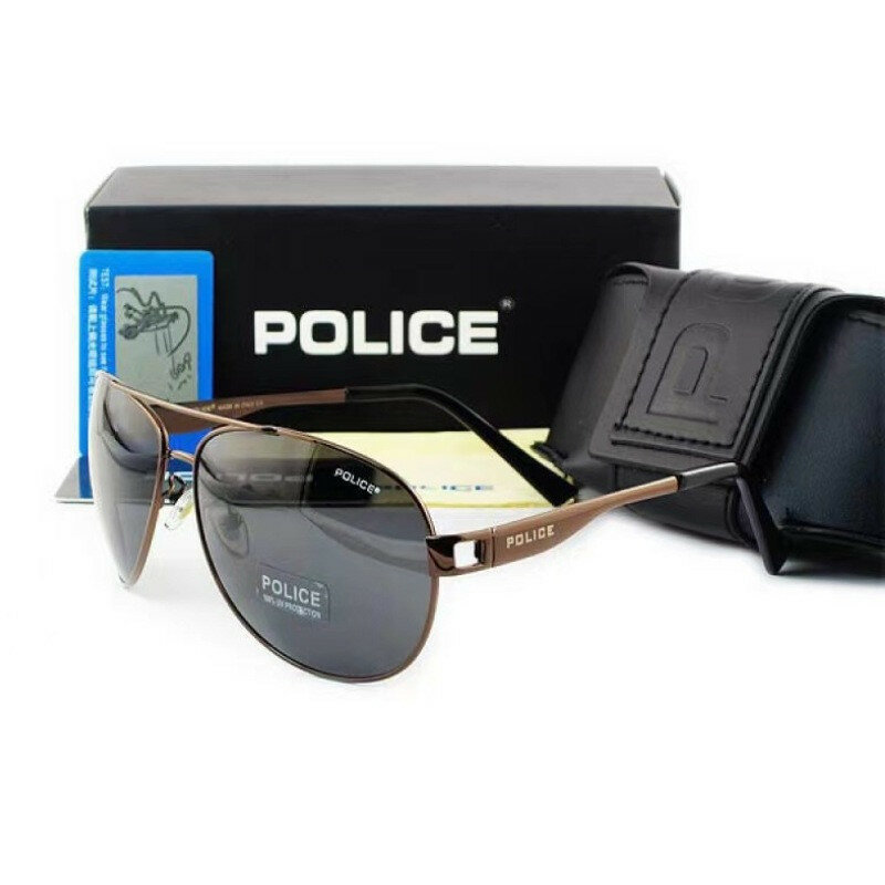 Neue Polizei Männer polarisierte Sonnenbrille Reit brille Kröte Brille Outdoor-Brille