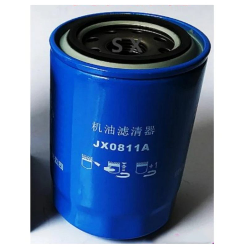 Elemento filtrante de óleo para Jiefang Jianghuai, JX0811A, para 1012010 motor, caminhão leve, Dongfanghong, 1Pc