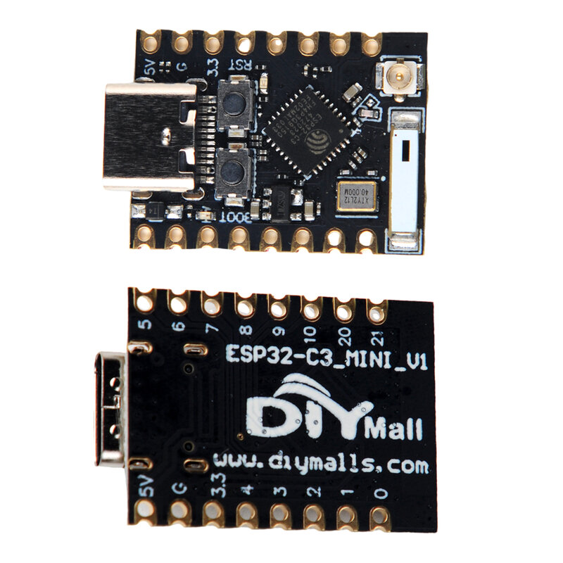 RCmall ESP32-C3 슈퍼 미니 개발 보드, 2.4G 와이파이 안테나, 아두이노 IoT, 와이파이 + BT ESP32-C3 모듈, ESP32