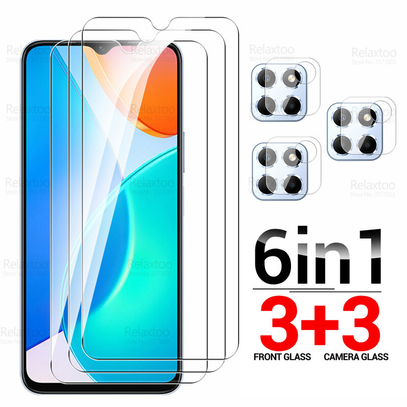 6in1 Tempered Glass For Honor X6 4G Camera Protective Glass Xonor Honar X6s X 6 HonorX6 VNE-LX1 6.5" Screen Protector Cover Film