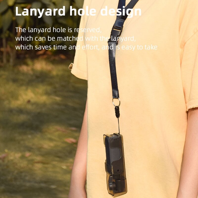 Brdrc Beschermhoes Cover Draagbare Opbergdoos Met Lanyard Voor Fimi Palm 2 Pocket Gimbal Camera Accessies