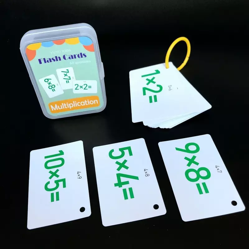 Mainan matematika Montessori kartu Flash matematika tambahan subtraksi divisi perkalian pendidikan permainan matematika mainan aritmatika anak