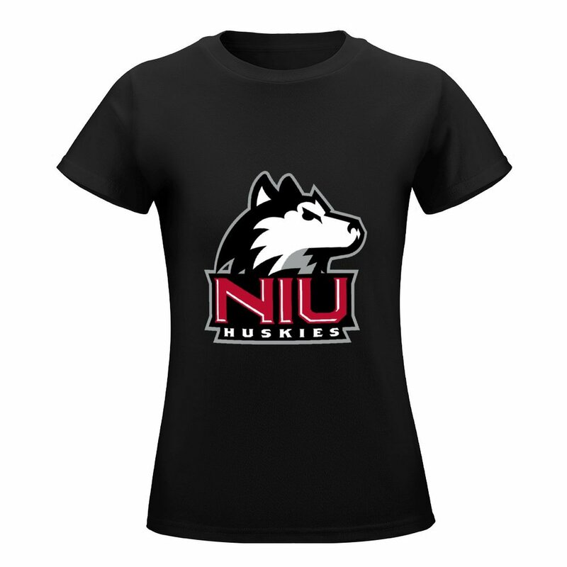 Northern Illinois Huskies kaus lucu, pakaian atasan musim panas ukuran besar