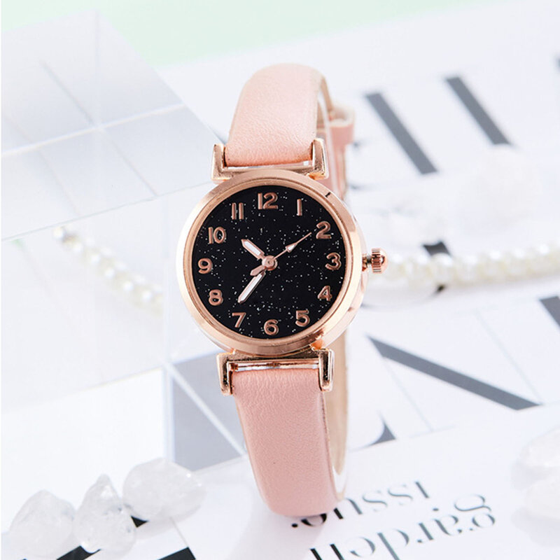 여자 친구 생일 선물용 우아한 시계, 세련되고 읽기 쉬운 3 손 아날로그 시계, 인기 있는 신상