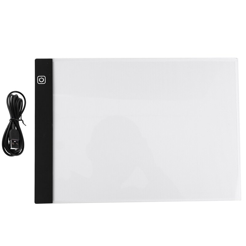 Led Lighted Drawing Board Ultra A4 Drawing Table Tablet Light Pad Sketch Book Blank Canvas For Painting Acrylic Watercolor Paint