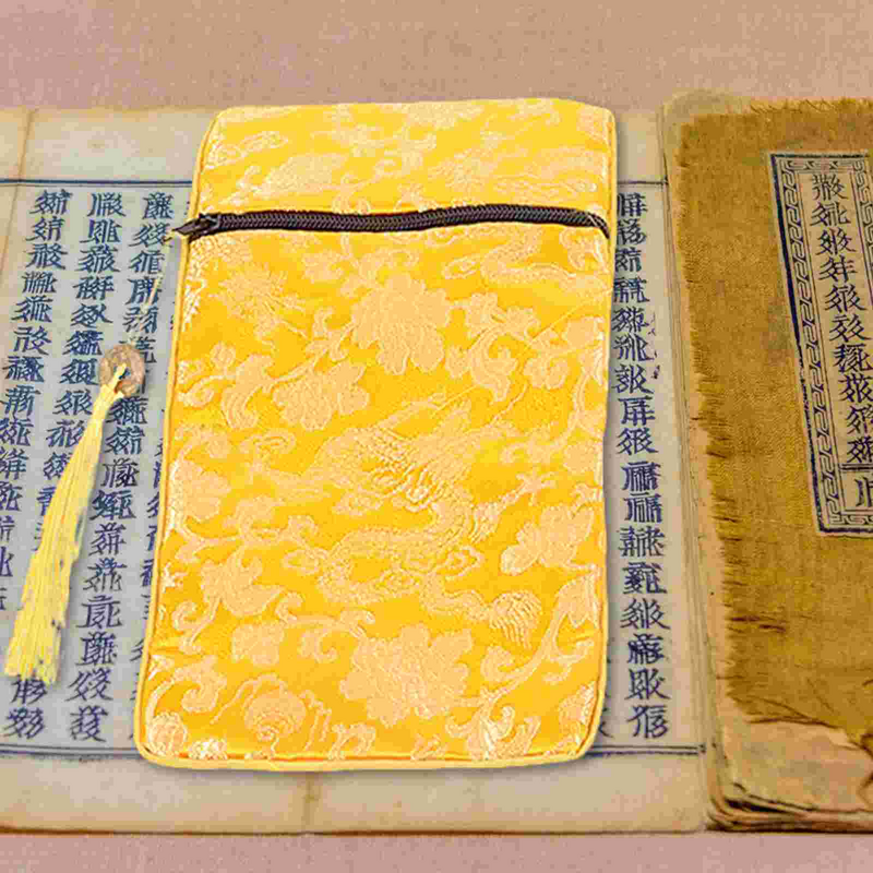 4 szt. Torebka z tkaniny Sutra torby podróżne z brokatowymi torbami do pakowania książek