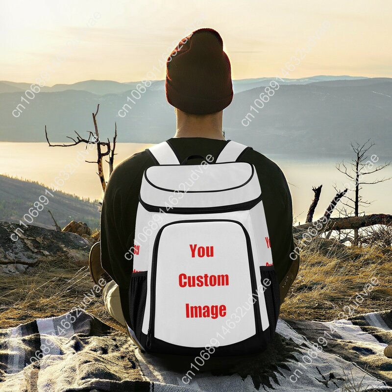 Nowy plecak piknikowy termiczny wodoodporny zagęszczony torba termiczna duży plecak chłodnica izolowana torba torba do lodówki niestandardowy wzór