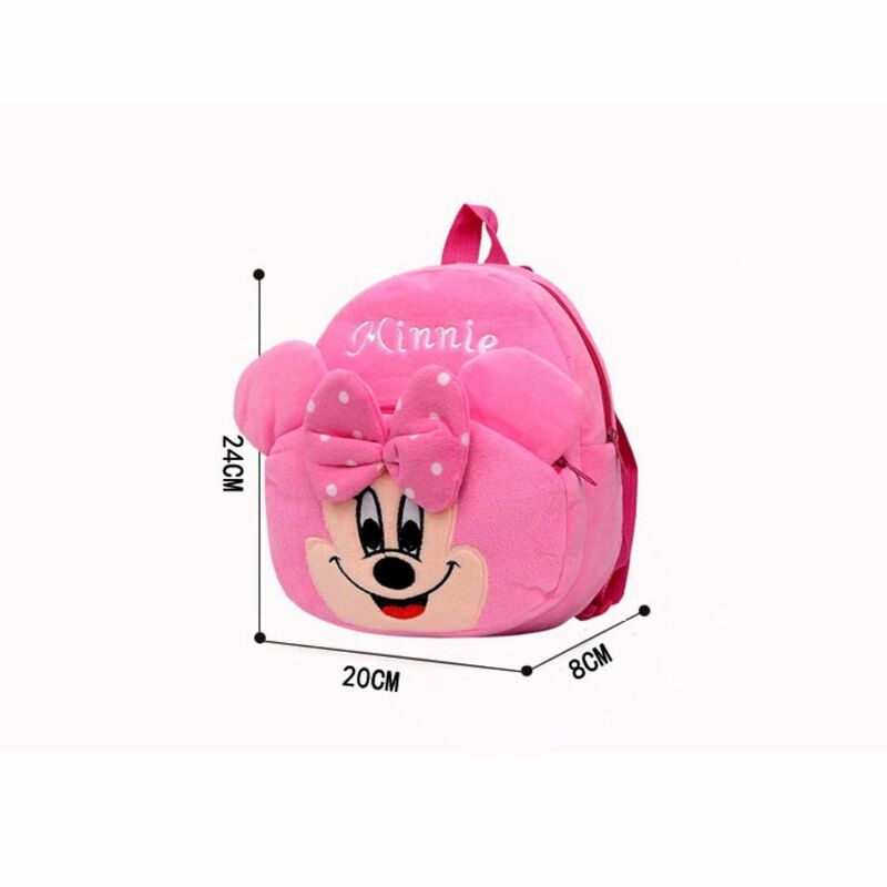 Panada-mochila con estampado de animales para niños, Bolso pequeño de felpa de dibujos animados, a la moda