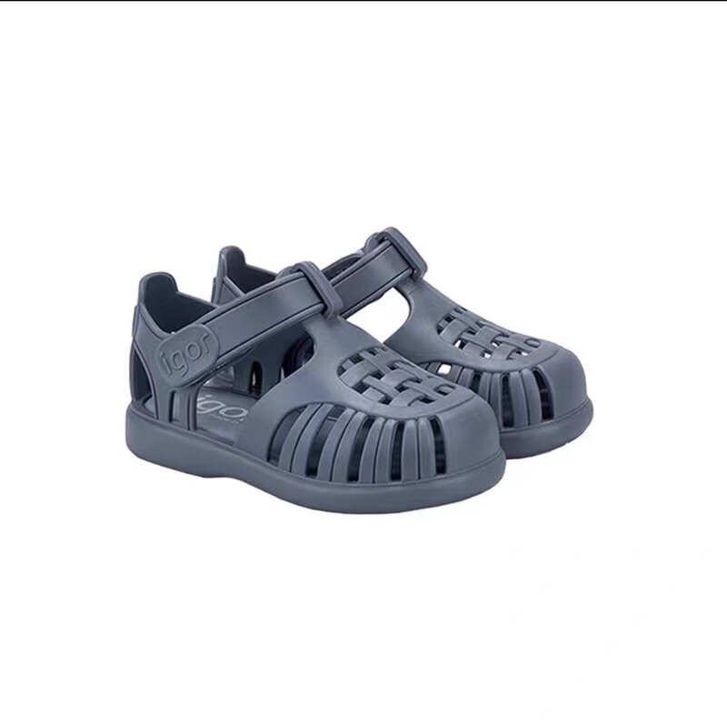 Letnie designerskie sandały dziecięce nowe chłopięce dziewczynek w jednolitym kolorze na co dzień Baotou rzymskie sandały plażowe buty plażowe dla dzieci Gladiator