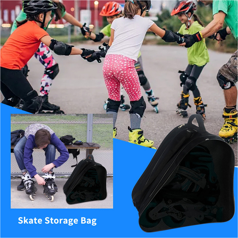 Bolsa de patinaje sobre ruedas para mujer, bolso de mano para zapatos atléticos, bolsa de embalaje para Skate, estuche portátil de tela Oxford para niños