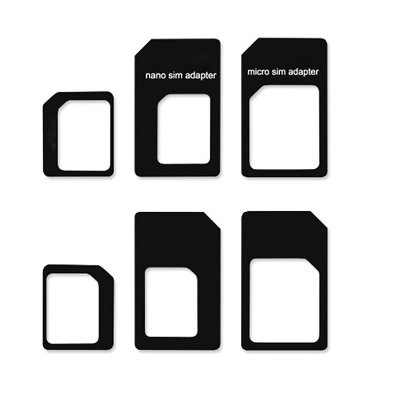 Micro Nano SIM Card Adapter Connector Kit, Universal Smartphone Number Holder Set, Bandeja do telefone móvel com cartão Pin
