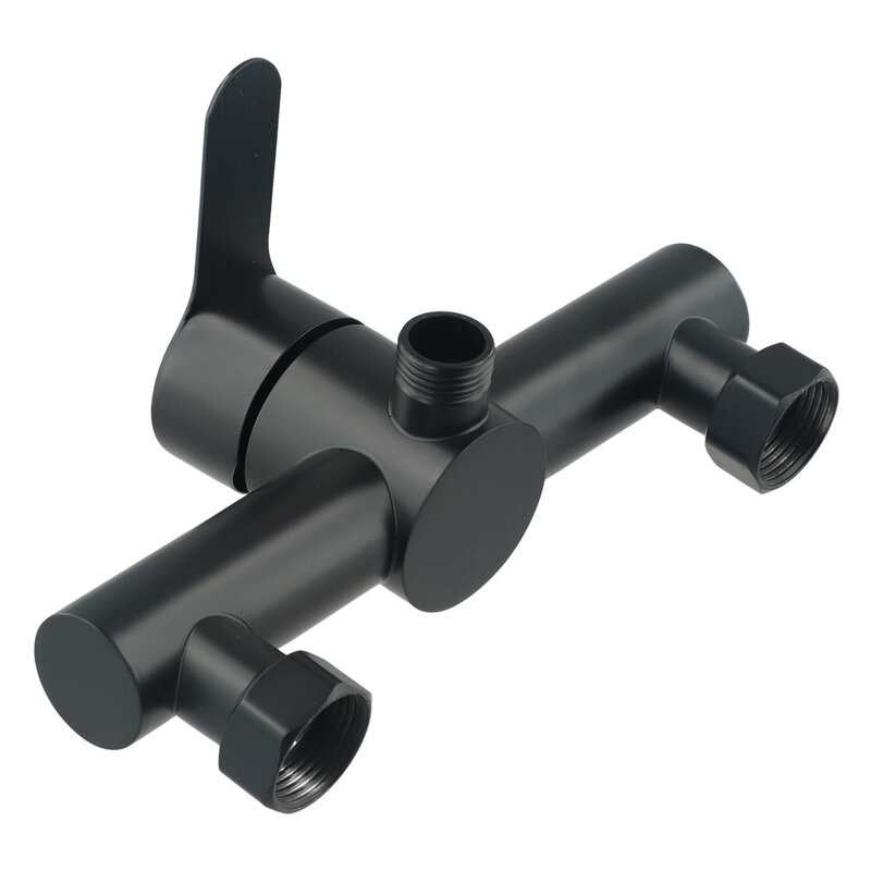 Mixer Valve Shower Faucet 1 X 304 Stainless Steel Black G1/2in Lifting Type Wall-Mounted For Most Shower Durable