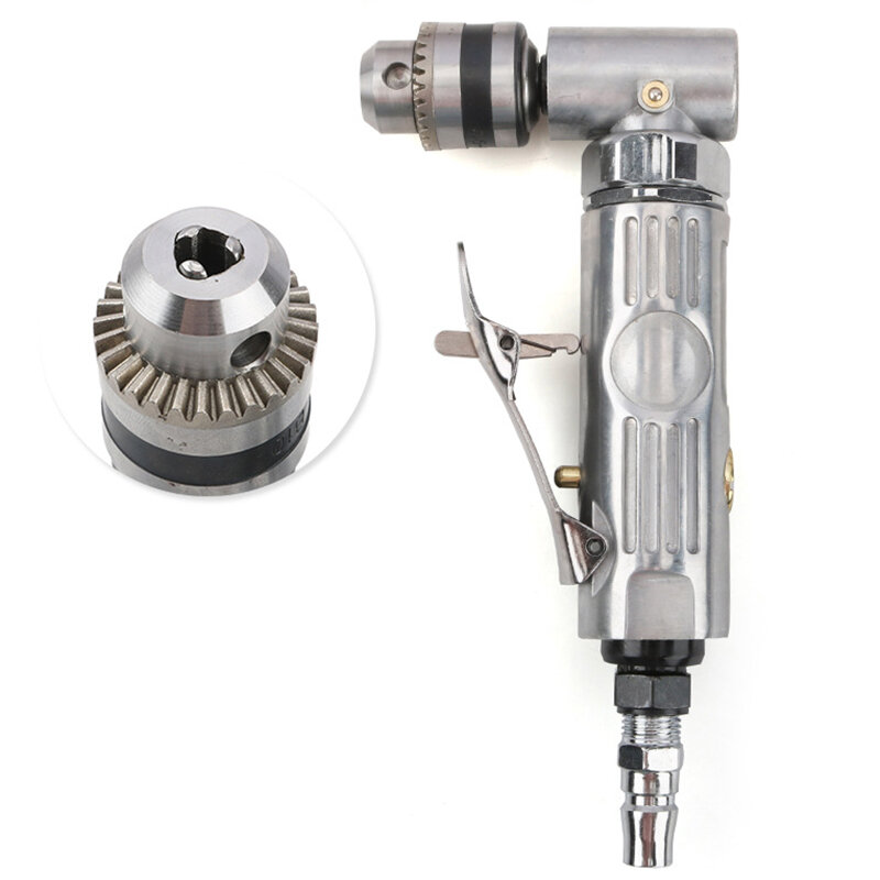 Right Angle the Grinder 1/4 High Speed 90° Elbow Right Angle Drill Pneumatic Tool Extension Power Screwdriver Drill