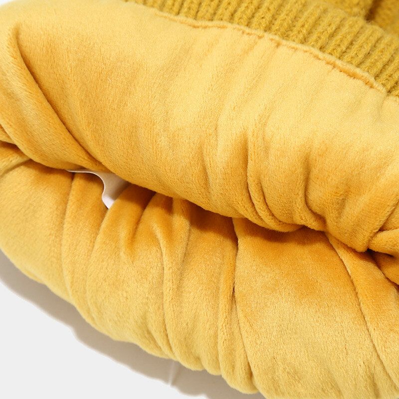 Damen Schal Sets Winter mütze Schal Handschuhe gestrickt halten warme Schals einfache einfarbige Kleidung Accessoires dicke weiche Schal Set