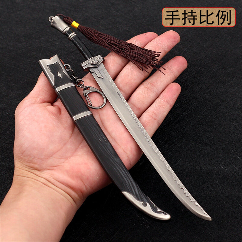 22cm Alloy nożyk do listów miecz otwarty list koperta gilotyna do papieru chiński miecz broń prezent dla człowieka Vintage dekoracja biurka