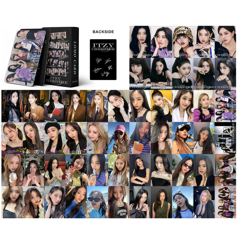 54 sztuk/zestaw Kpop ITZY pocztówki bla bla bla karty Lomo album dwukrotnie kartka pocztówkowe zdjęcia dla fanów