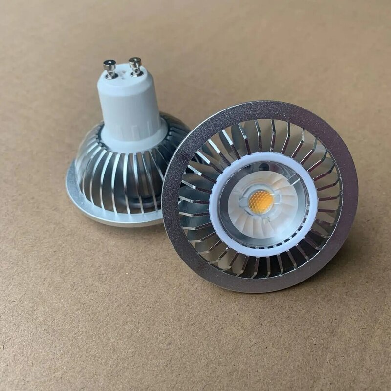 Bombilla LED regulable GU10, CA de 220V, COB, SIN controlador, reemplazo de lámpara halógena de 50W, 1 piezas