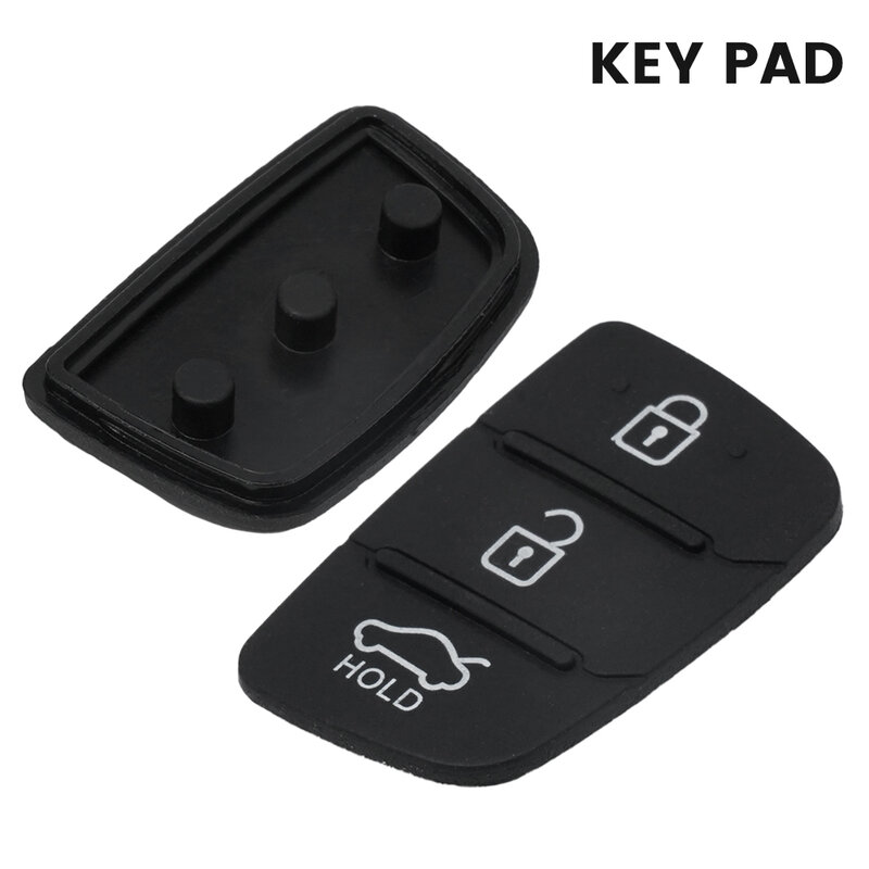 Schoonmaken Door Water Key Pad Key Shell 1Pc Eenvoudige Installatie Geen Fade Rubber Pad Afstandsbediening Voor Hyundai Tucson 2012-2019