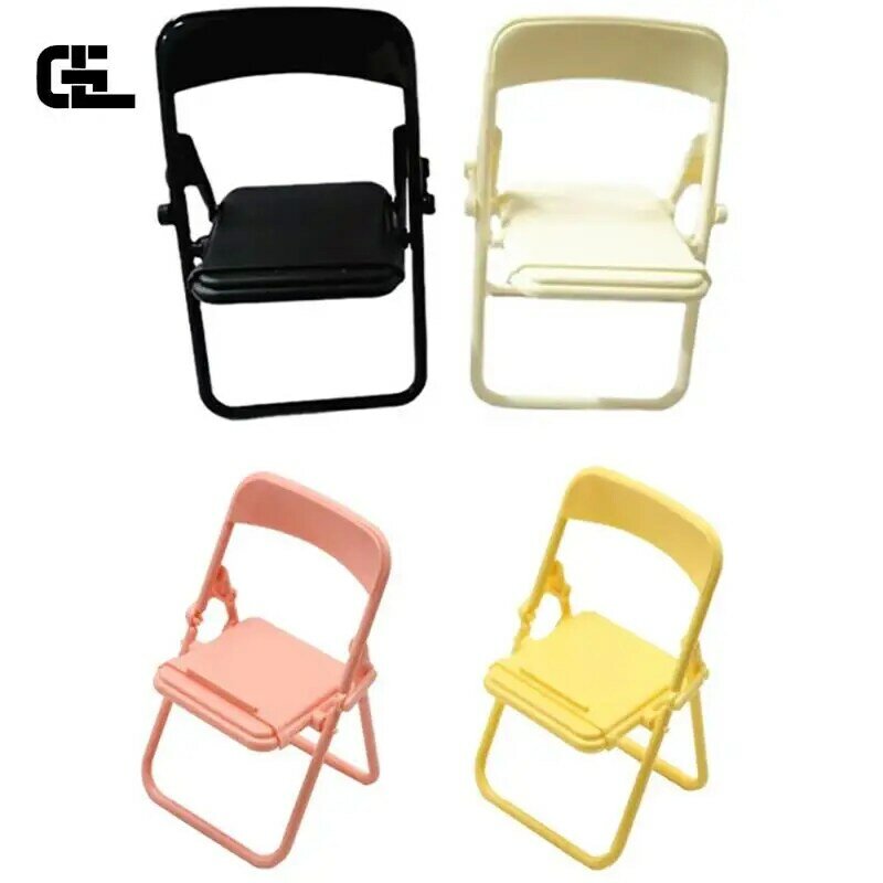 Składane krzesło 12-punktowa lalka składane krzesło zwykłe leżaki leniwe oglądanie dramatu podstawka na telefon komórkowy akcesoria do ramek