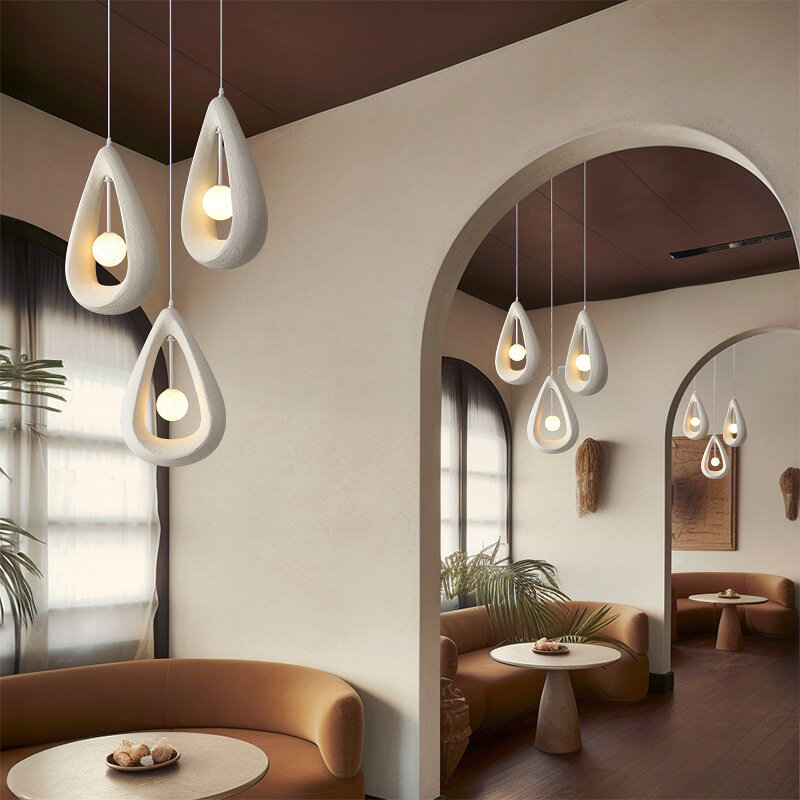 Современные скандинавские люстры Wabi Sabi светодиодный, подвесные светильники неправильной формы, Светильники для гостиной, спальни, минималистские осветительные приборы