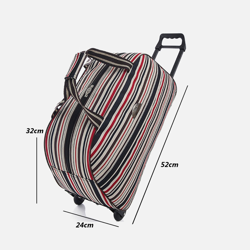 Складной чемодан на колесиках для мужчин и женщин, водонепроницаемая сумка из ткани Оксфорд, 20 дюймов, для путешествий на коротких расстояниях