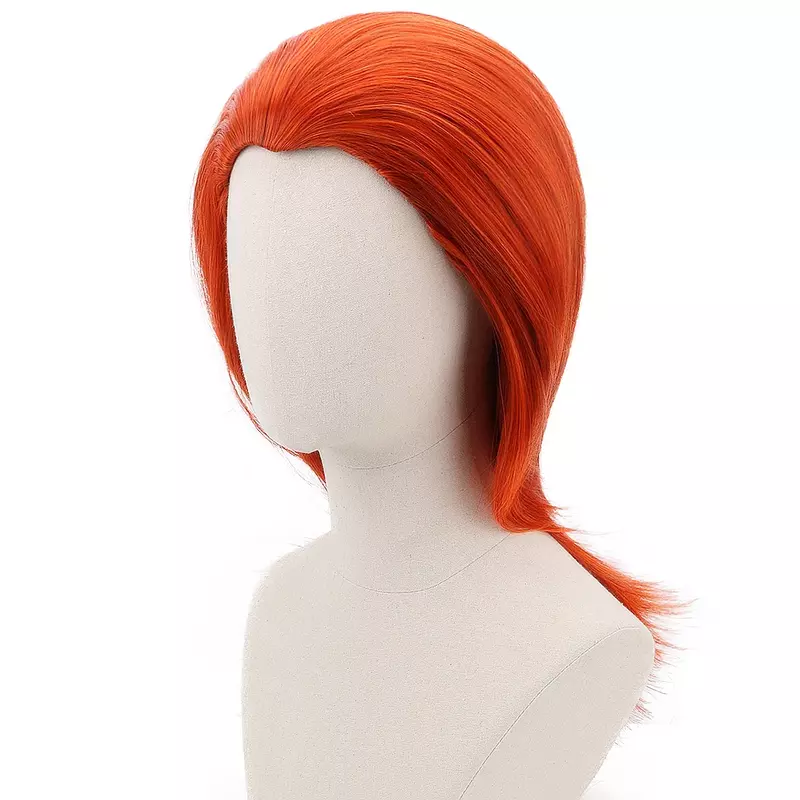 ACAG Long Straight Orange Reddish Cosplay Synthetic Hair Wigs for Women Girl Party Costume Halloween Heat Resistant Breathable