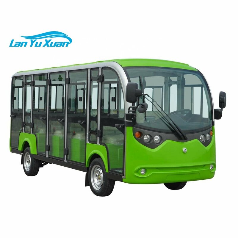 O ônibus sightseeing elétrico 14 assentos do sistema 72v 400a/passageiros da bateria 14 Seater Sightseeing Car Tourist Electric Shuttle Bus