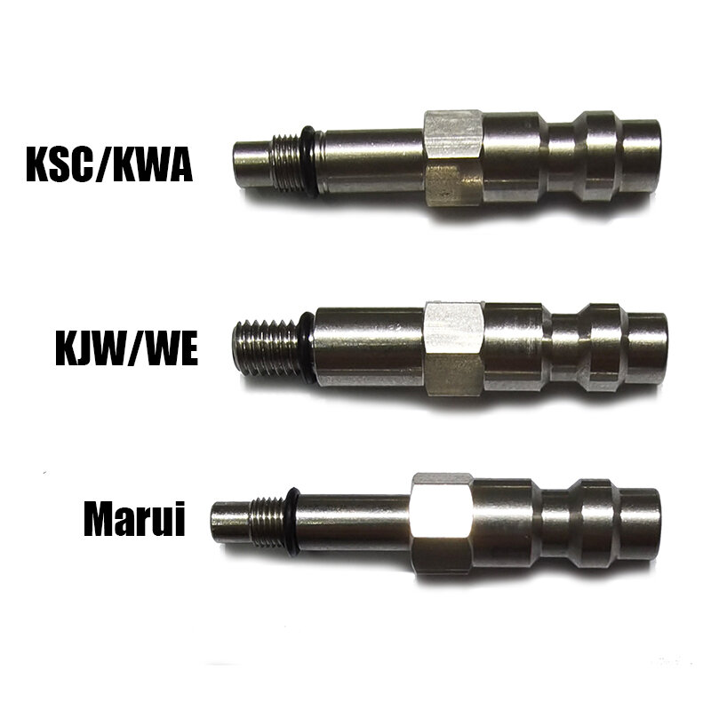 New Air HPA Soft Magazine Taps Valve Adapter Adaptor Male Foster Quick Disconnect Coupler Marui KJW/WE KSC/KWA (US)