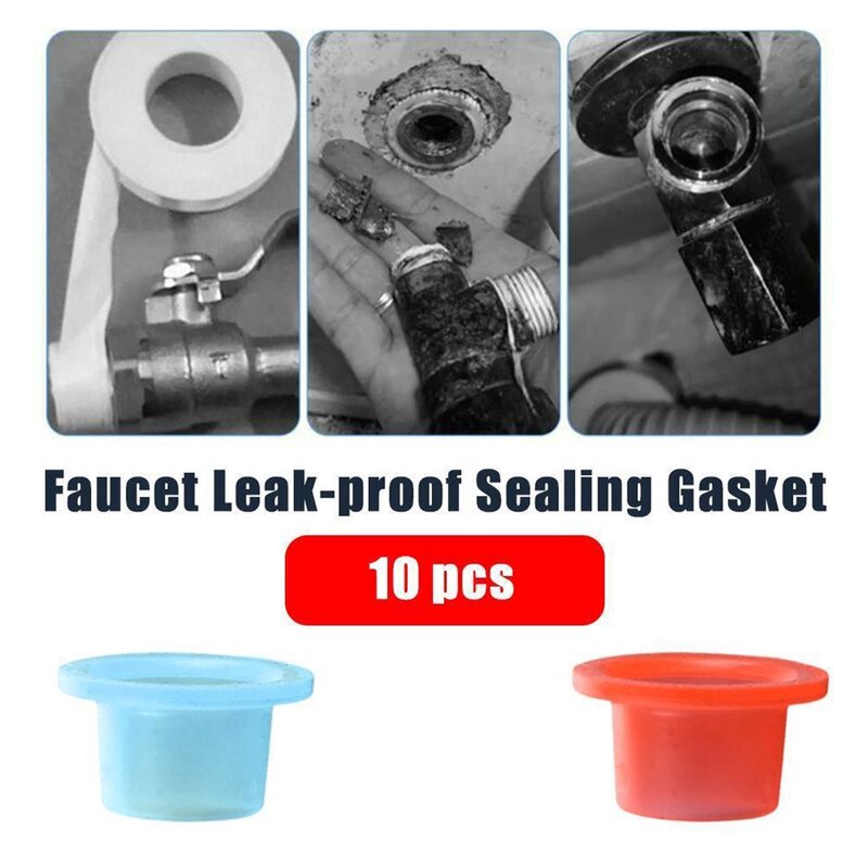 Silicone Seal Gasket for Faucet, Triangle Valve, Leak Proof Performance, durável e resistente à corrosão, fácil de instalar