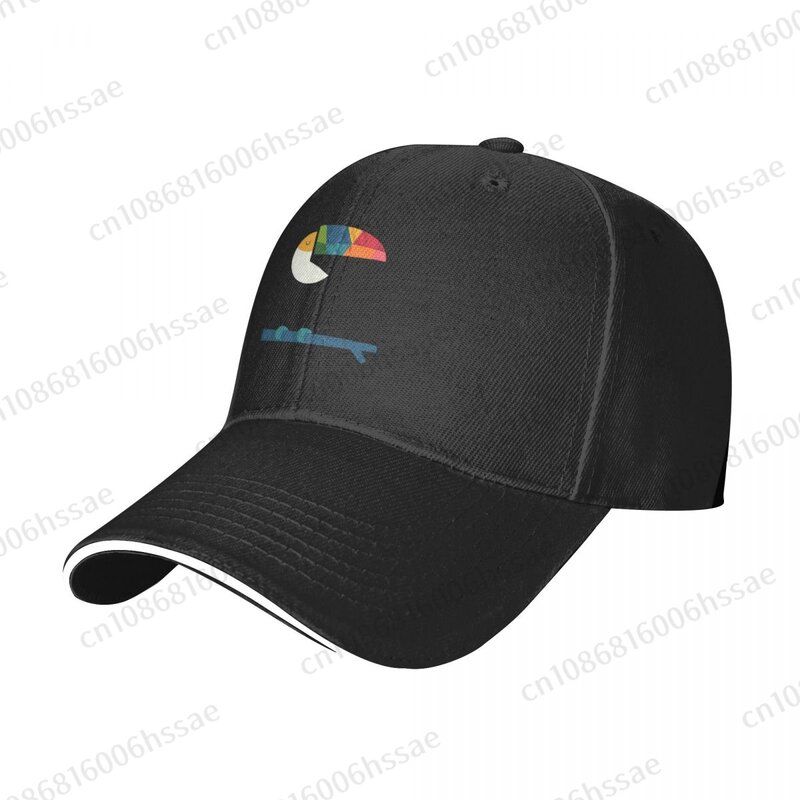 หมวกแก๊ปเบสบอลลายสายรุ้งหมวกแซนวิชฮิปฮอปหมวกกีฬากลางแจ้งปรับได้สำหรับผู้ชายและผู้หญิง