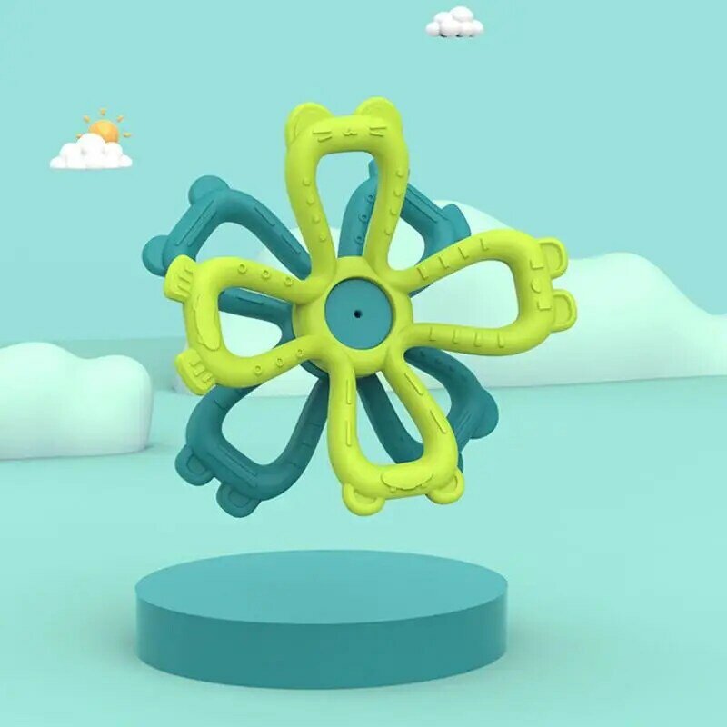 Gryzaki kreskówka kwiat kształt gryzaki urocze gryzaki dla chłopców i dziewcząt przenośne zabawka do gryzienia do przedszkola