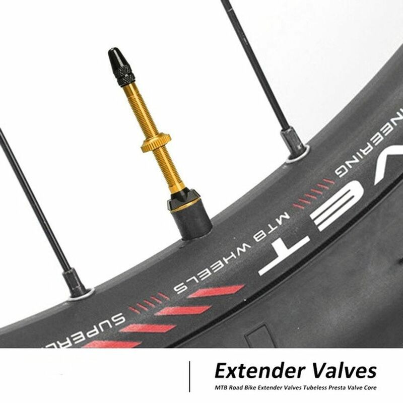 Valve Presta pour pneus de vélo de route VTT, 2 pièces, 48mm, 60mm, noyau en laiton, tige en alliage, scellant compatible