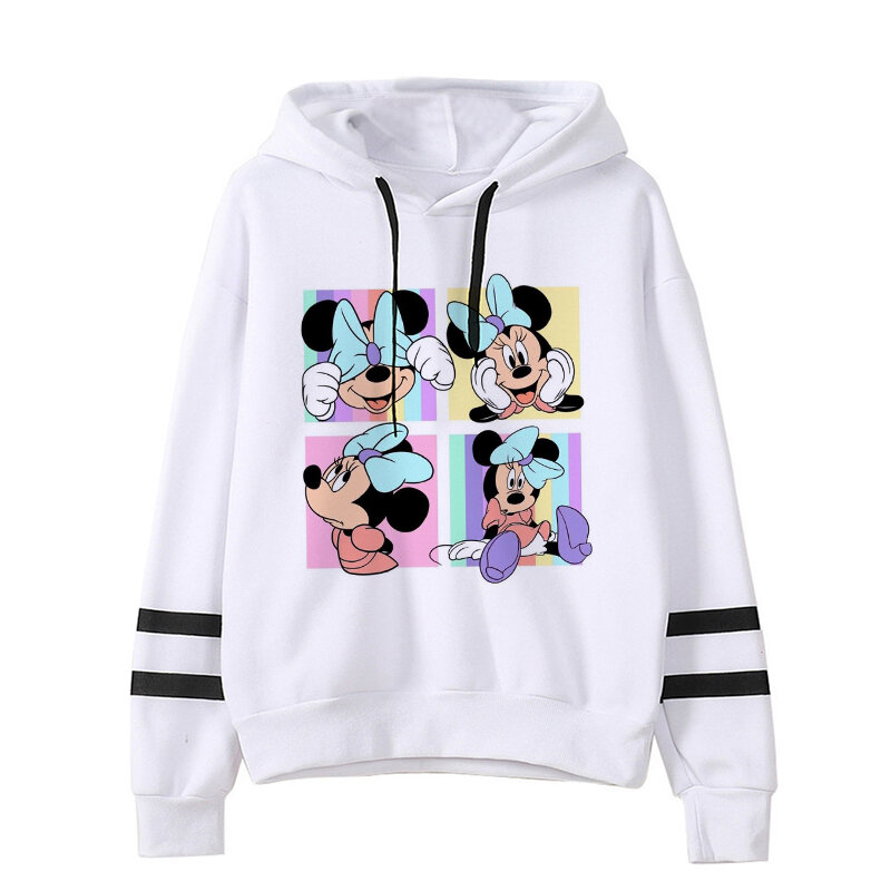 Kreskówka Y2k 90s dla dorosłych bluza Anime Disney myszka Minnie bluza z kapturem dla dzieci dziecko dziewczynka chłopiec Mickey bluzy z kapturem