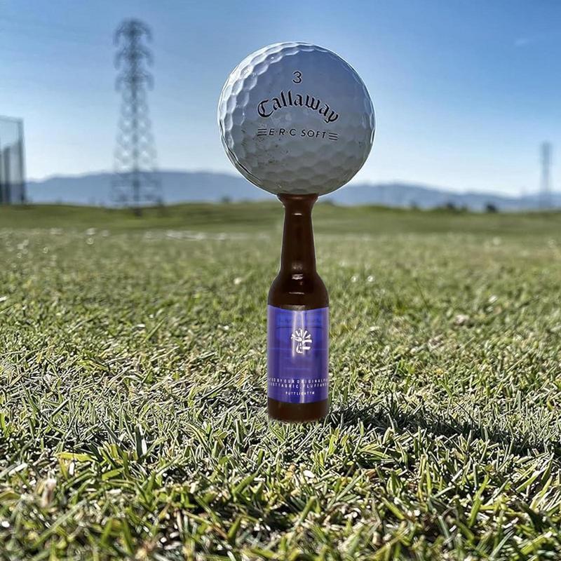 Resin Golf Tees Bottle Shape Resin Golf Tees For Outdoor Portable Golf Accessories For Father's Day Gifts Funny Golf Training