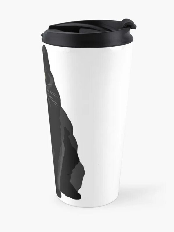 ブラックキャットトラベルコーヒーマグコーヒーカップセットブラックコーヒーカップコーヒーボウル