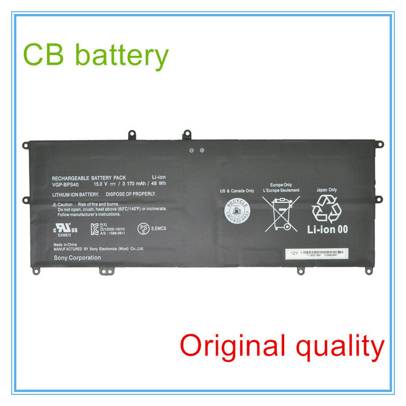 Original  quality  VGP-BPS40 Battery for SVF 15A SVF15N17CXB 14A SVF14NA1UL