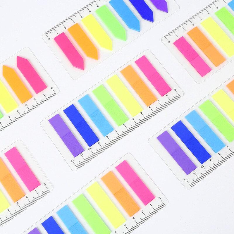 PET Loose-leaf naklejka indeksu papiernicze terminarz etykiety Memo naklejki DIY Scrapbooking karteczki samoprzylepne