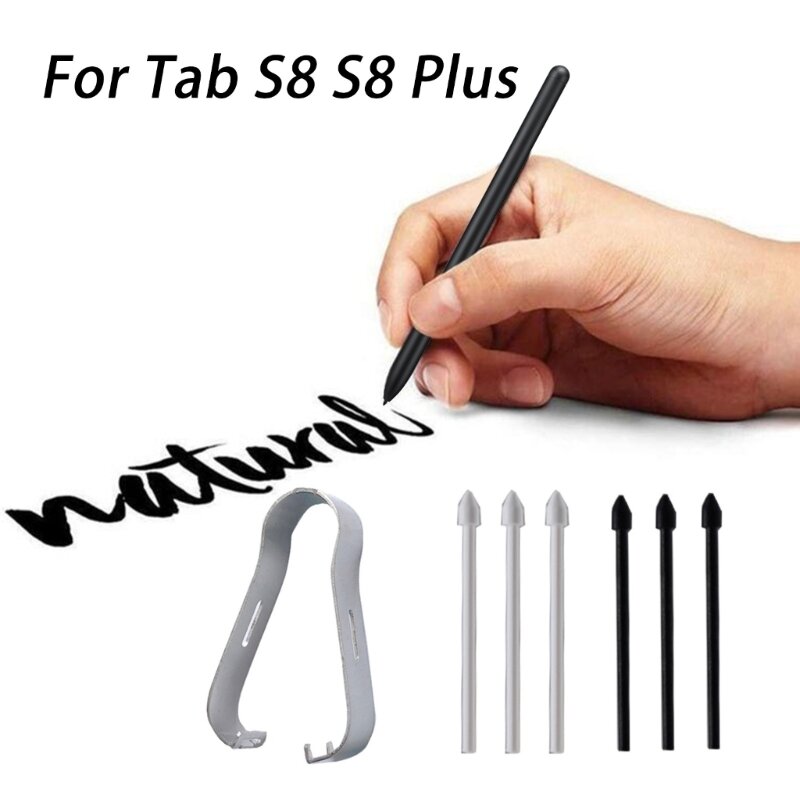 5x قلم لمس لقلم اللمس لـ Tab S-Pen مع مشبك معدني