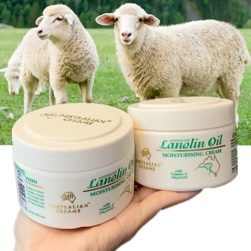 Lanolin australiano óleo de ovelha umidade óleo-controle creme clareamento anti-envelhecimento anti-rugas pele lift firmando creme de rosto leite do corpo