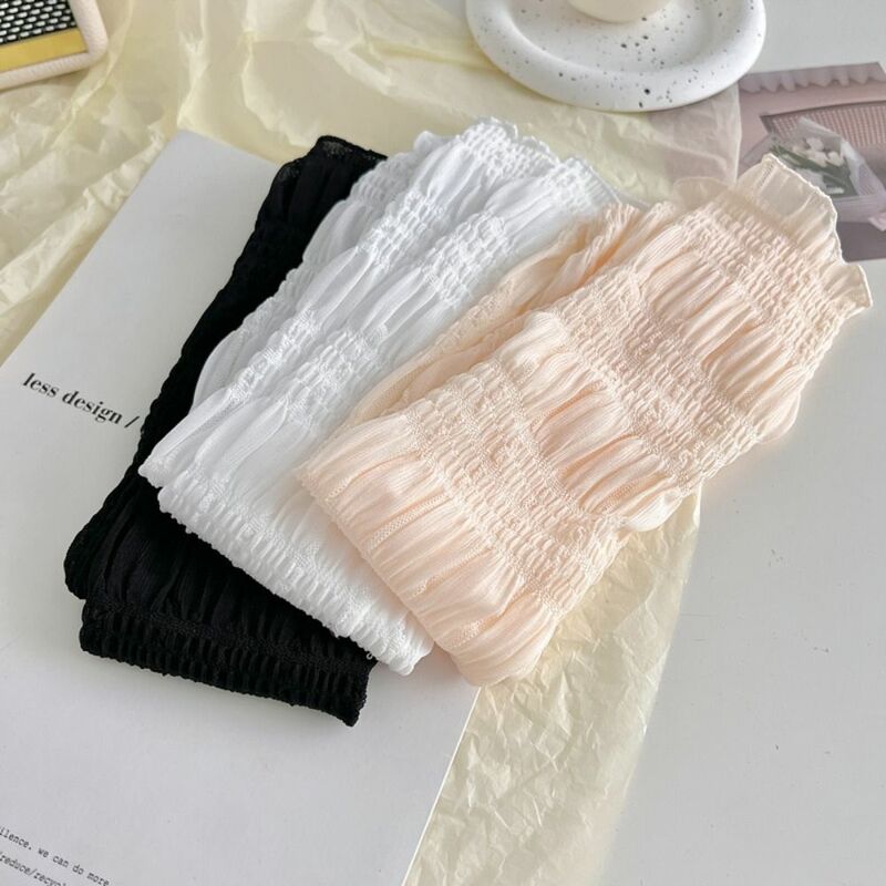 Modello pieghevole rinfrescante estate elastico antiusura calze da donna calze di pizzo calze stile coreano calze larghe a bolle