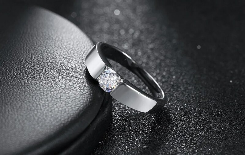 Charme 925 Sterling Zilveren Ringen Voor Vrouwen Glanzend Kristal Maat 7/8/9 Mode Feest Geschenken Verloving Bruiloft Sieraden