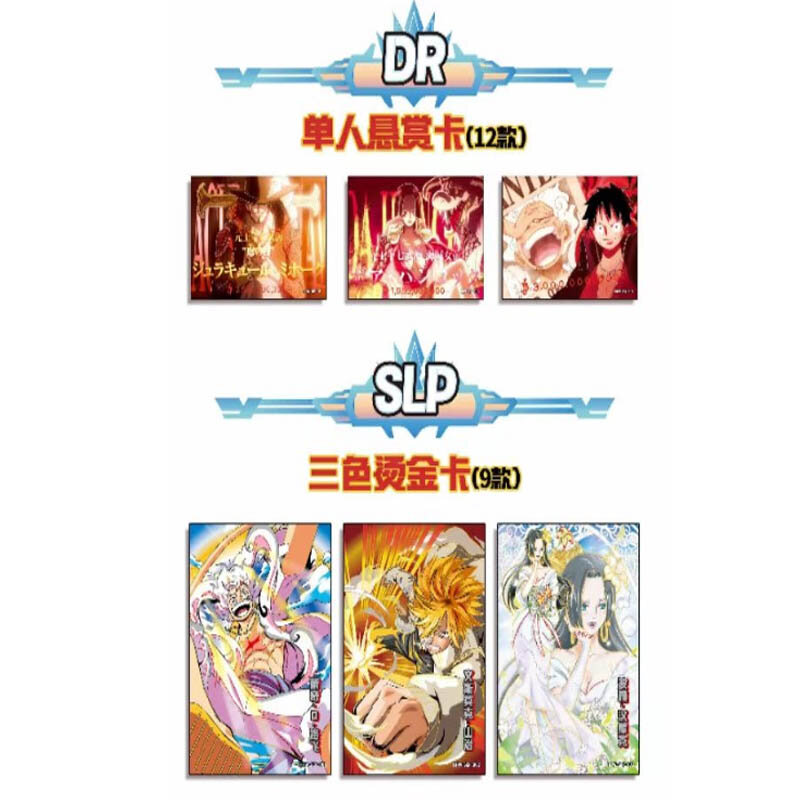Anime Jogando Cartões de Jogo, One Piece Coleção Cartões, Luffy Booster, Caixa Vermelha, Caso Raro, Atacado