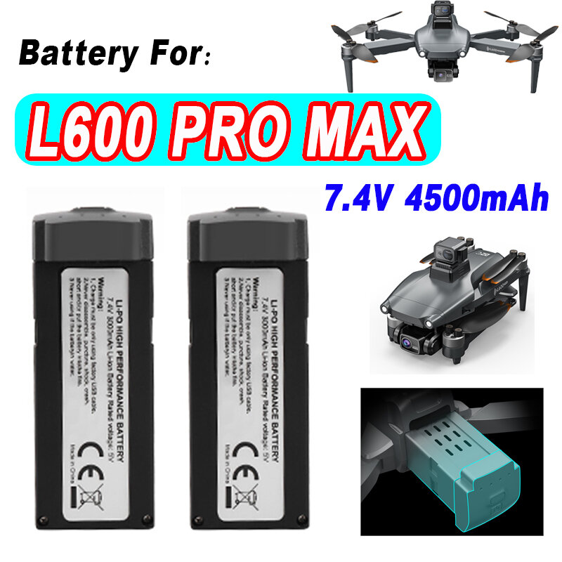Batteria originale LYZRC L600 Pro Max 7.4V 4500mAh 28min durata della batteria per L600 ProMax RC Quadcopter Drone accessori parti