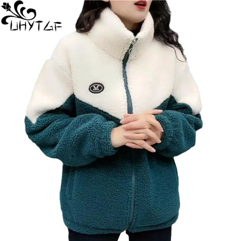 Женская куртка, цветное пальто из овечьей шерсти и хлопка, зимняя ветровка, Женский плотный теплый осенний Топ, стеганая куртка, Женское пальто 446