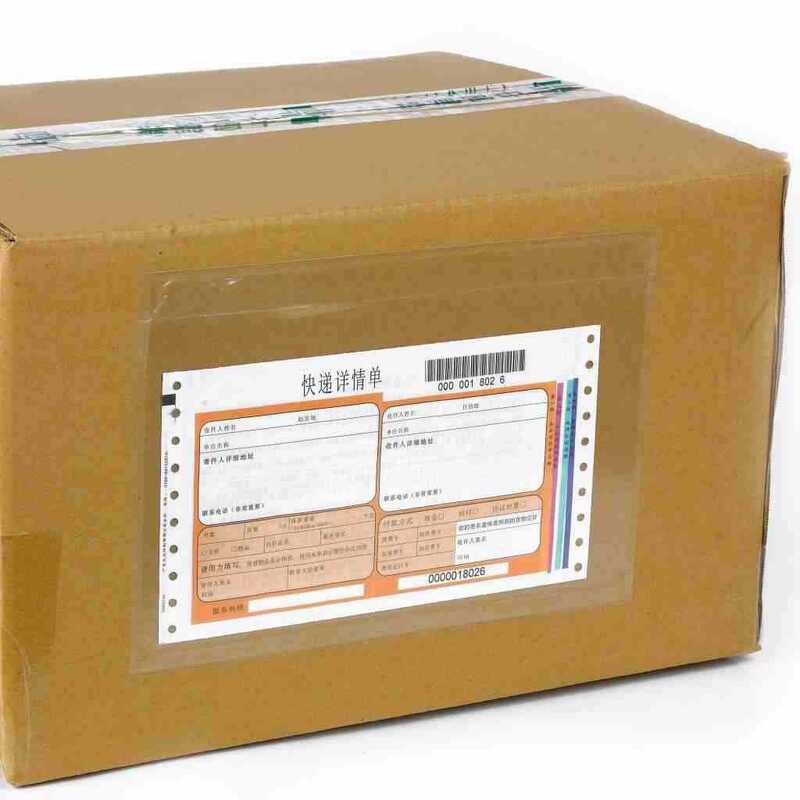 30PCS Beutel Rechnung Geschlossenen Klebstoff Taschen Versand Label Kunststoff Umschläge Klar Selbstklebende Top Laden Verpackung Liste