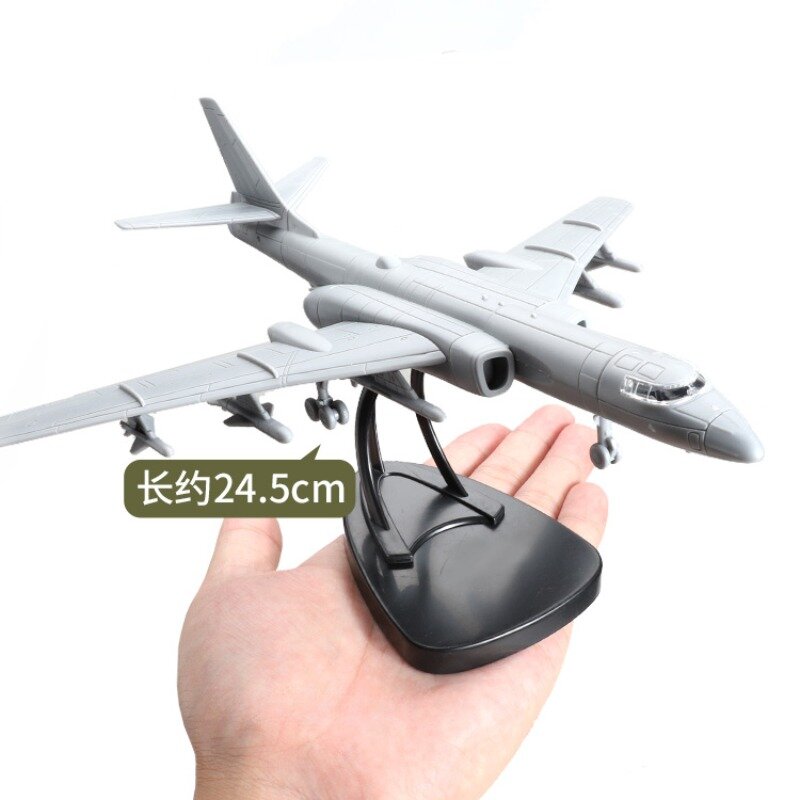 1/144 samoloty Chiny H-6K ary bombowiec 4D montaż modelu symulacji samolotu klocki zabawki dla chłopca
