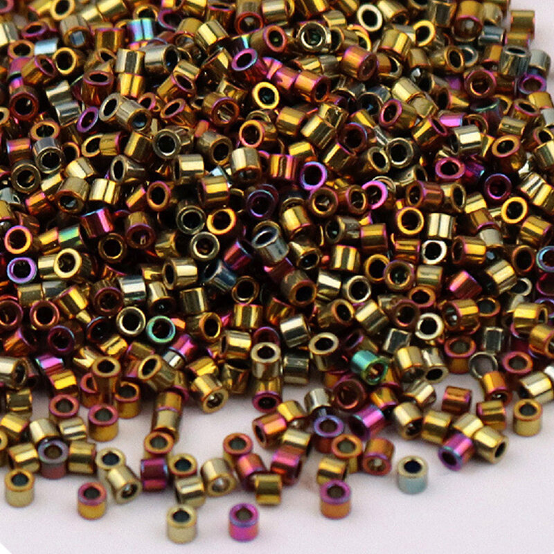 Perles en Verre D.lique Japonais, 2000 Pièces, 1.6mm, Uniforme Générique, Intercalaire, pour Bijoux, Bricolage, Couture, 11/0