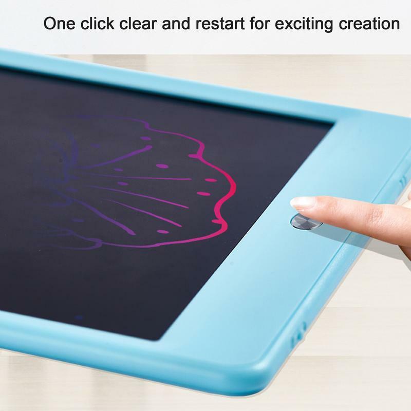 Tableta de dibujo LCD para niños, Tablet de escritura alimentada por batería, resistente al agua, juguetes educativos tempranos, almohadilla para garabatos